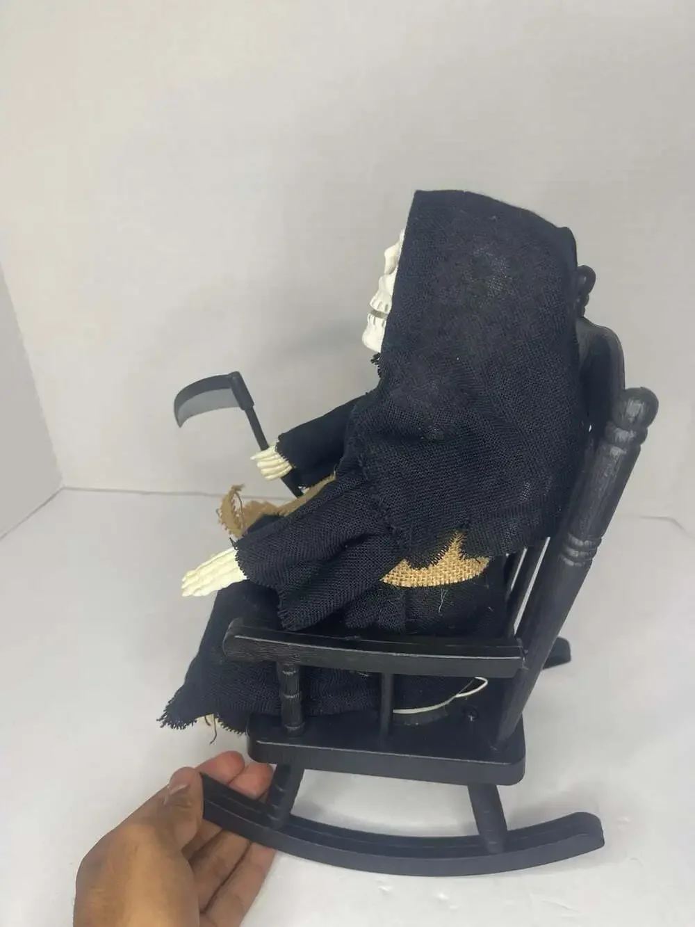 Gemmy Rocking Grim Reaper Animated Halloween Lights and Sound Figure